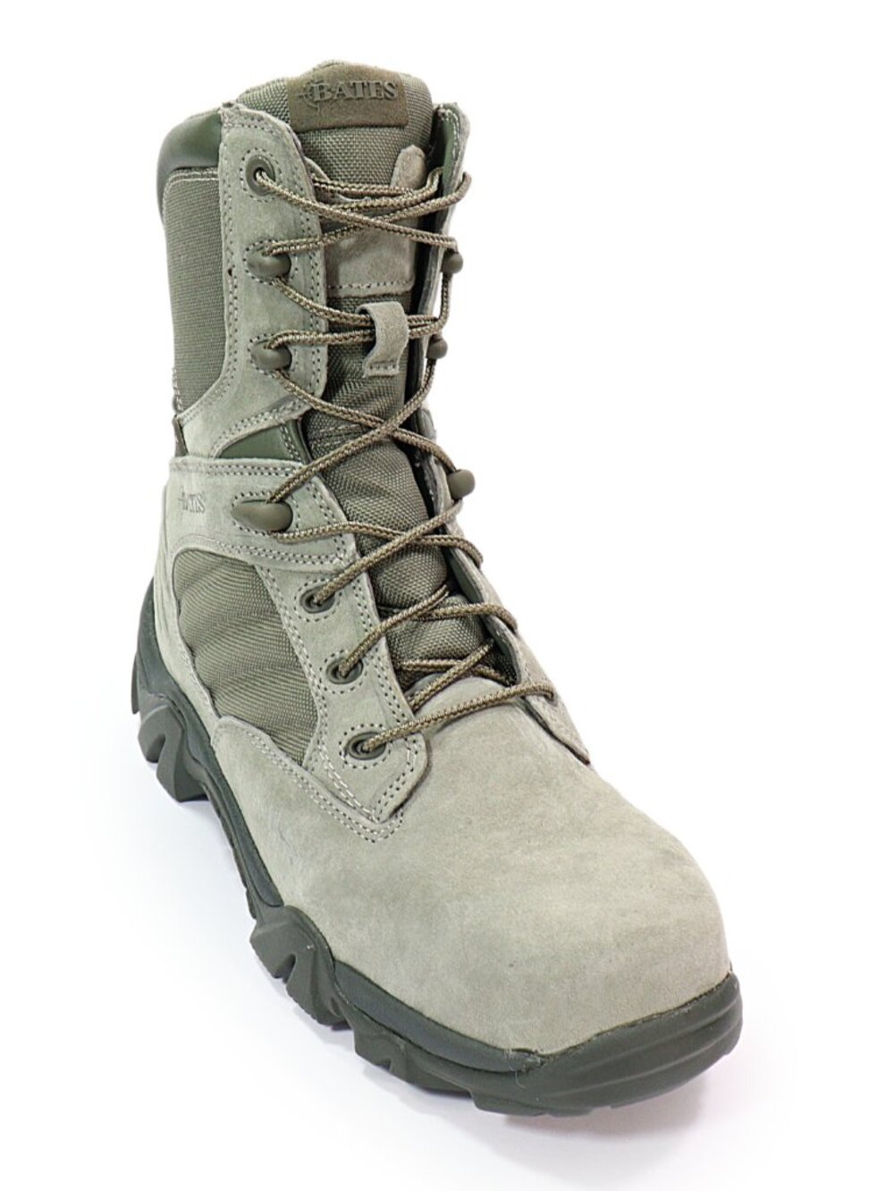 Bates Men's GX-8 Military Safety Boot Side Zip Sage Non Metallic Composite Toe 8